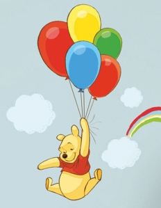 Winnie l'ourson et ses ballons