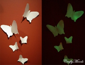 papillons phosphorescents
